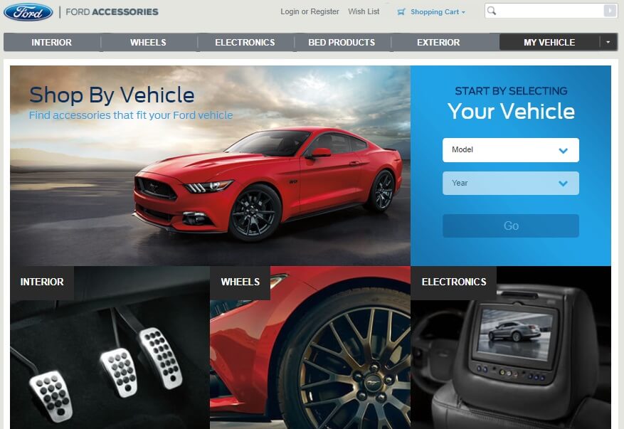 eCommerce Web Development for Ford Car items eCommerce Web Development for Ford Car items