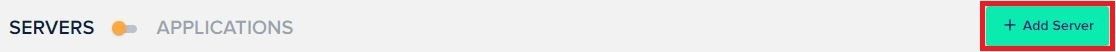 Magento Speed Optimization Add Server button